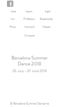 Mobile Screenshot of barcelonasummerdance.org