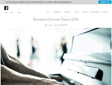 Tablet Screenshot of barcelonasummerdance.org